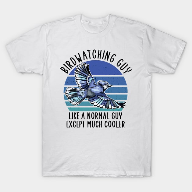 Birdwatching guy T-Shirt by Jabinga